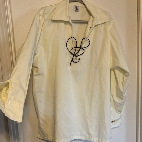 Men's Cream and Brown Shirt and Pants Set - Picture 2 of 6